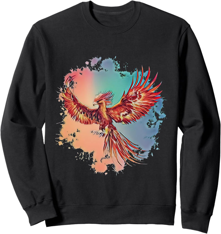 Phönix aus der Asche Motiv mythischer Feuervogel, Phönix Sweatshirt