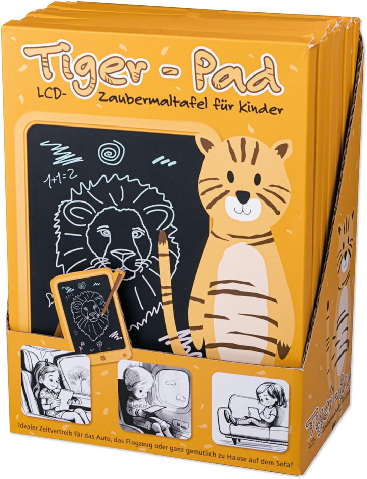 Lutz Mauder Tiger PAD LCD MALTAF ZAUBERMALTAFEL, 18996, Gelb