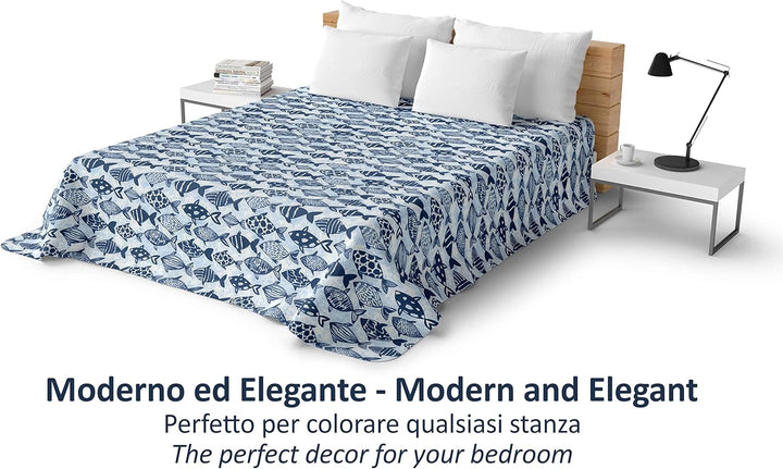 CosìCasa Tagesdecke Bettüberwurf Doppelbett - Quilt Überwurf Tagesdecke - Weich und Maschinenwaschba