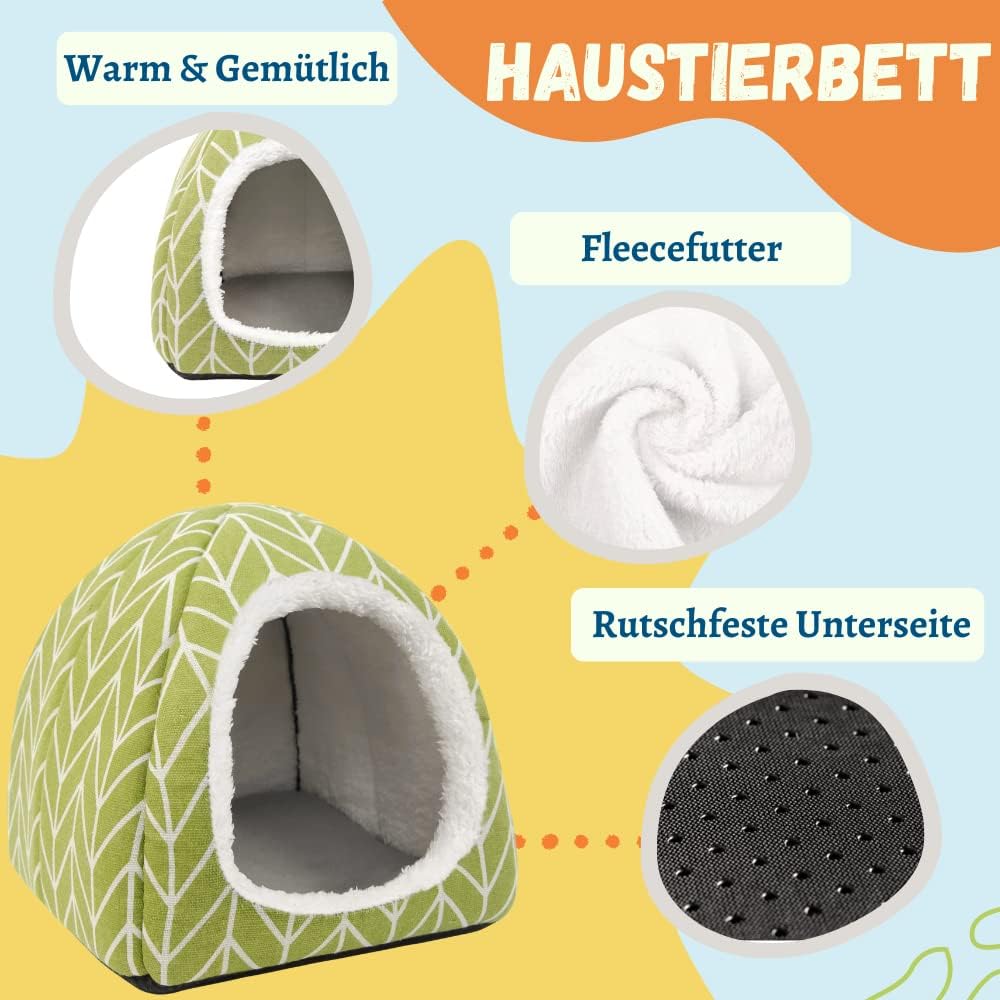 Dyrdekly Meerschweinchen Betthöhle Gemütliches Kaninchen Bett Warme Hamster Kuschelhöhle Haus Zubeho