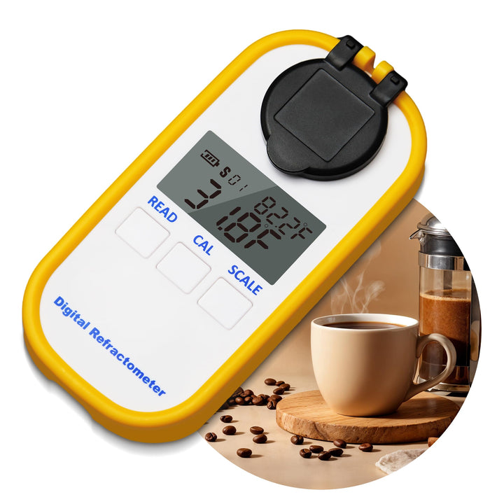 AMTAST Digitales Kaffee Refraktometer TDS-Meter Zucker Brix TDS Messgerät
