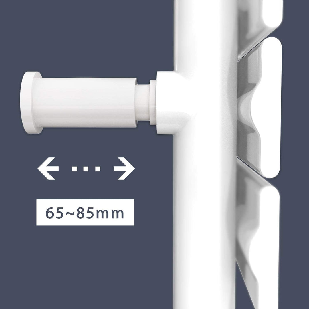 SONNI Badheizkörper Flach Handtuchtrockner 1314 x 500 mm Weiss Handtuchwärmer Seitenanschluss Panel