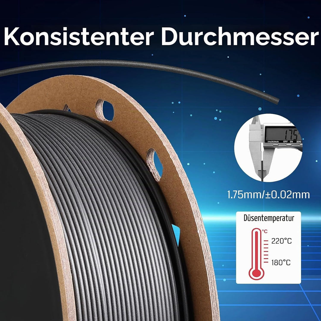 SainSmart GT-3 Mattes PLA Filament 1,75mm, bis zu 500mm/s Schneller Druck, Hochwertiges 3D-Drucker F