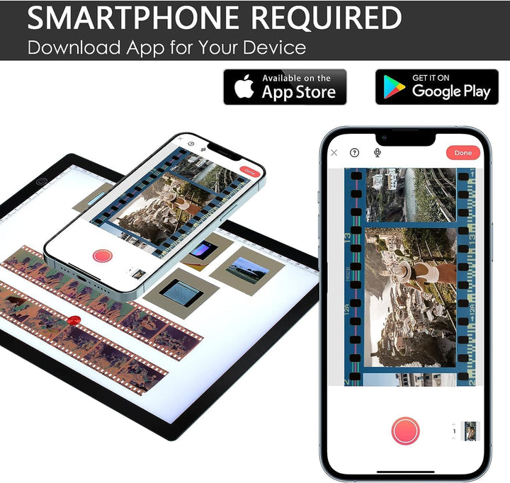 TCNEWCL Diascanner zum Digitalisieren, Film Dias-Scanner Tragbarer, 30 x 21 Zentimeter LED Lichtpane