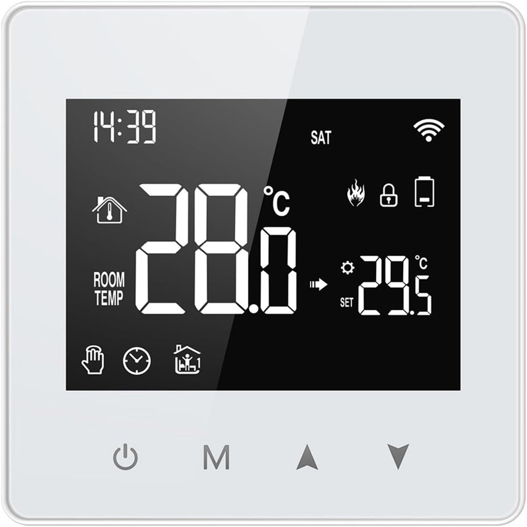 Smart Programmierbares Thermostat, Tuya Zigbee Thermostat Betrieben durch Batterie, Smart Thermostat