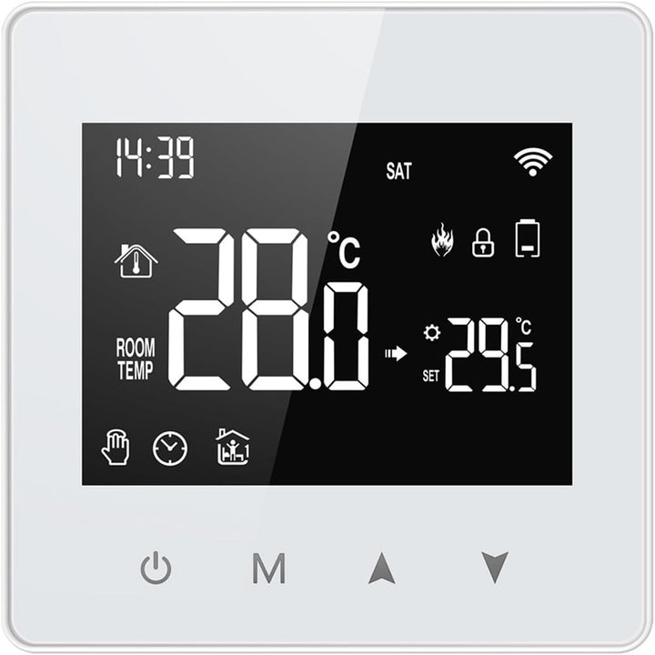 Smart Programmierbares Thermostat, Tuya Zigbee Thermostat Betrieben durch Batterie, Smart Thermostat