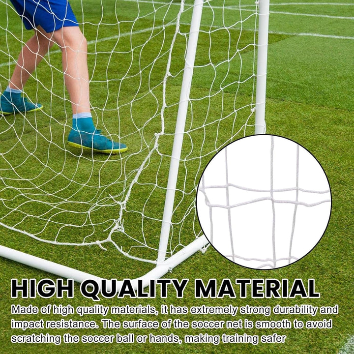 Fussballtornetz 1,8 x 1,2 m, Fussballtor Netz Ersatznetz Polypropylen, Wetterfeste Tornetz für Fussb
