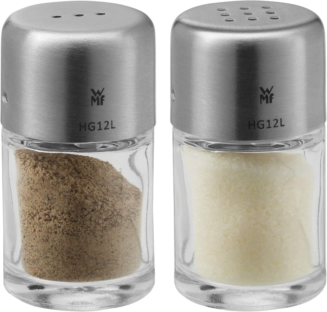WMF Ceramill Nature Salz und Pfeffer Mühle Set 2-teilig, unbefüllt, für Salz, Pfeffer, Chilli, Salzm