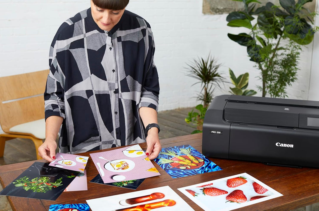 Canon 2311B021 Fotopapier PP 201 glänzend Din für Tintenstrahldrucker, Pixma Drucker, Schwarz, Weiss