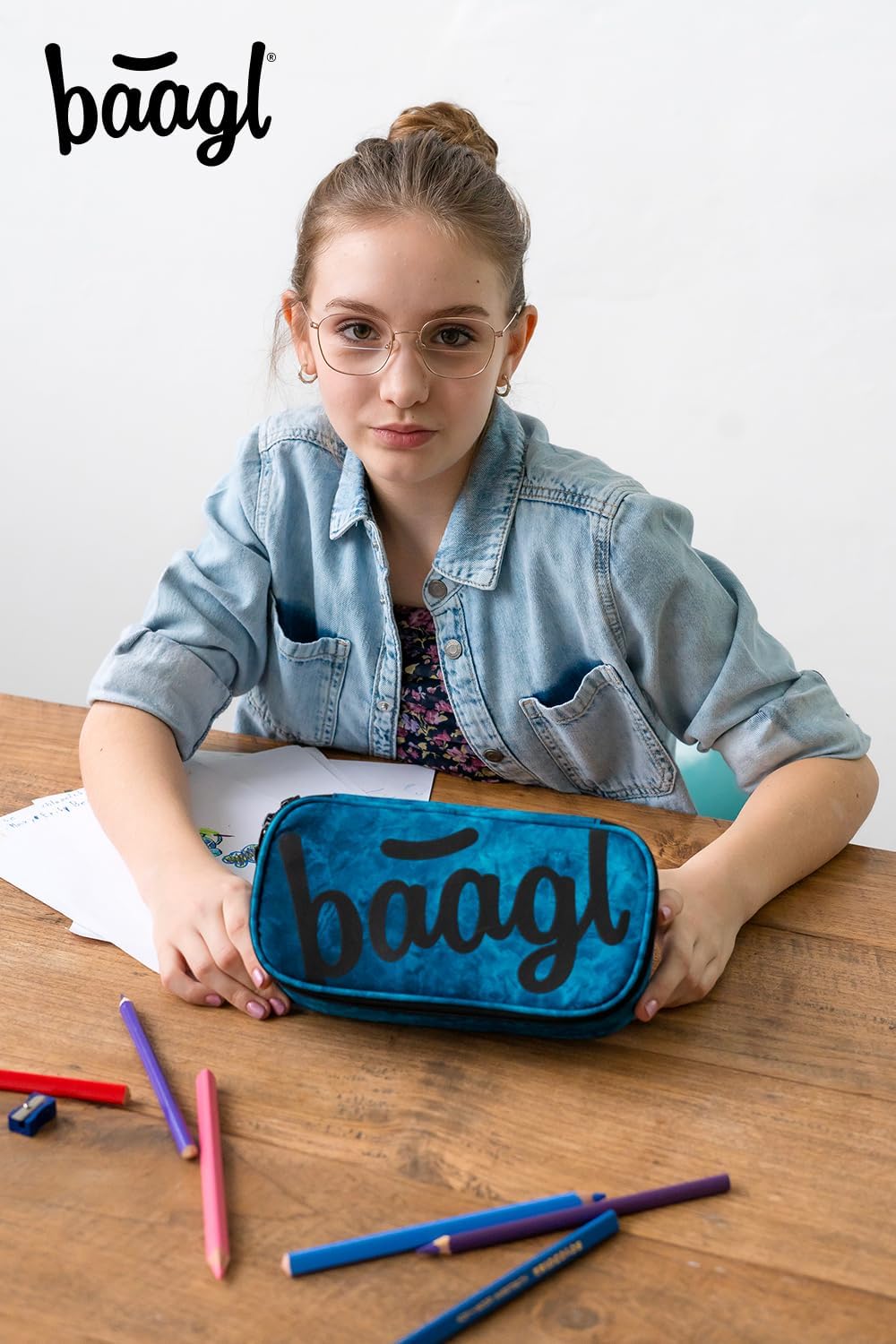 Baagl Federmäppchen für Mädchen - Schulmäppchen für Schreibwaren - Schulsachen Federtasche, Jungen F