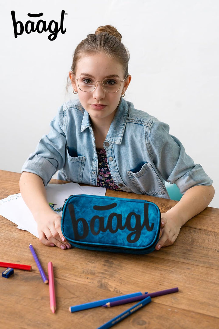 Baagl Federmäppchen für Mädchen - Schulmäppchen für Schreibwaren - Schulsachen Federtasche, Jungen F