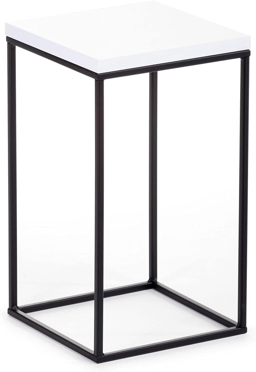 HowHomely Pflanzenständer Metall 40 cm Hoch - Stabiler und Fester Blumenhocker im Loft Stil - Blumen