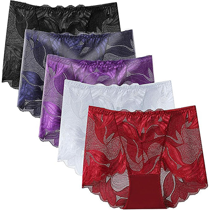 PHOLEEY Unterhosen Damen Spitze Unterwäsche Frauen Hipster Stretch Slips Weiche Bequeme Atmungsaktiv