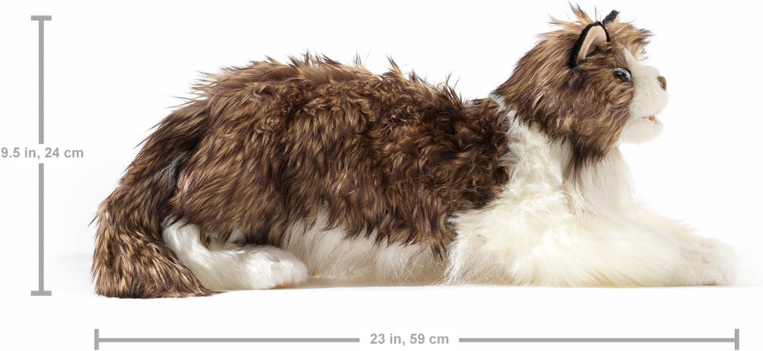 Folkmanis Ragdoll Cat Hand Puppet, Beige/Schwarz/Weiss