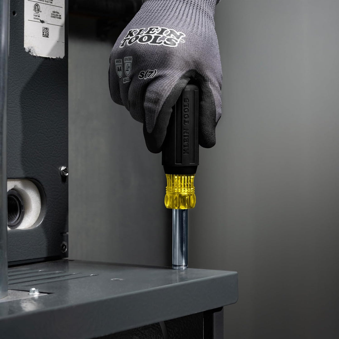 Klein Tools 32500MAG Magnetischer Multi-Bit-Schraubendreher/Steckschlüssel, 11-in-1 Multifunktionswe
