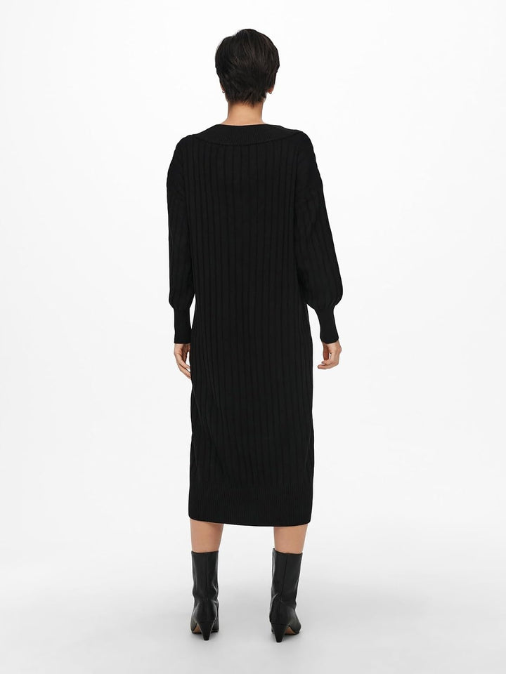 ONLY Female Strickkleid Onlnew Langes Kleid XS Schwarz, XS Schwarz