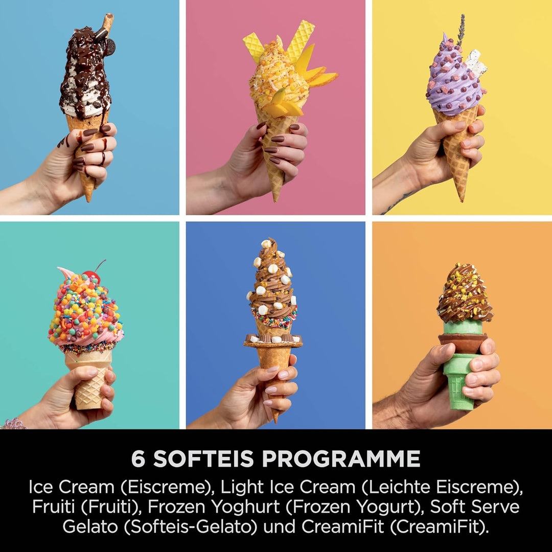 Ninja Swirl by CREAMi Sorbetière et machine à glaces avec 2 pots, 13 modes pour réaliser crèmes glac