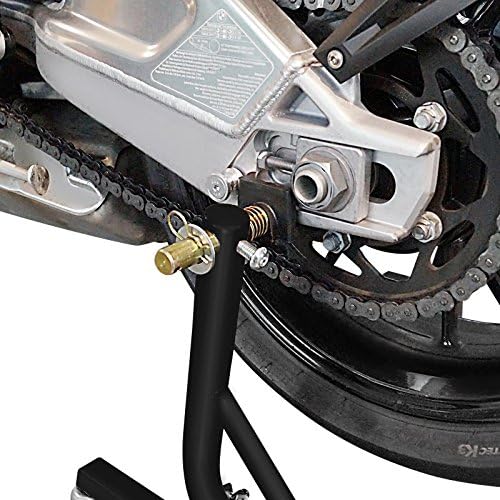 ConStands Mover II Racing - Motorrad Montageständer für KTM 690 Duke Schwarz matt Hinten Rangierhilf