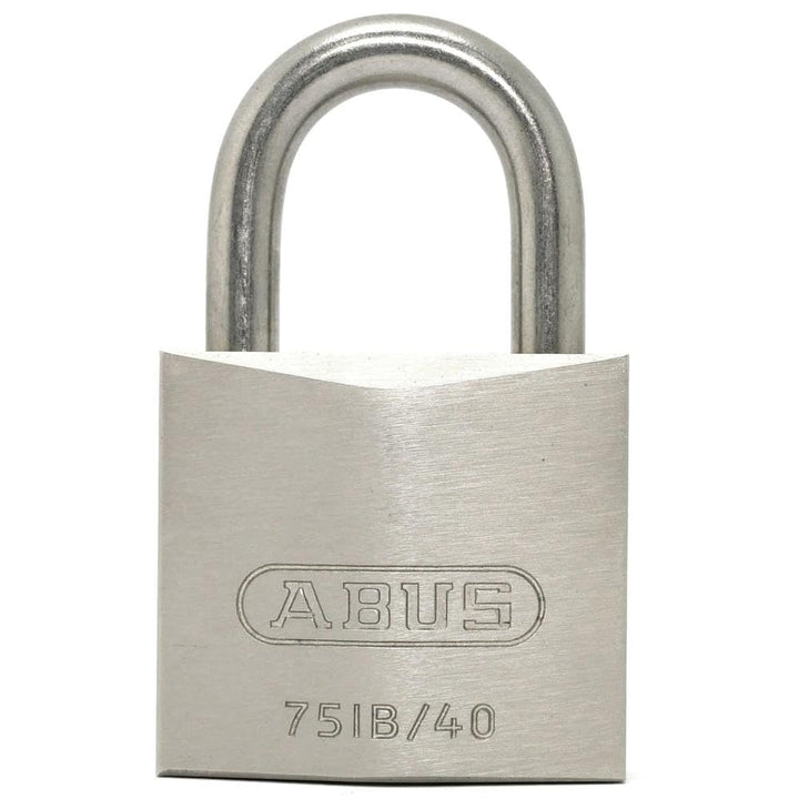 ABUS Marine Vorhängeschloss 75IB/40 - wetterfest - Messing-Schlosskörper mit Nickel Pearl Beschichtu