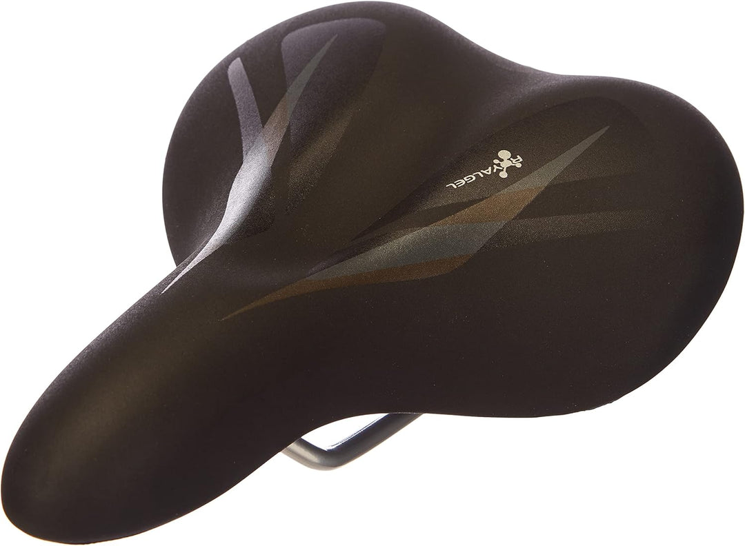Selle Royal Damen Gel Trekkingsattel, schwarz, One Size Bundle mit Sattelkloben, schwarz, Bundle mit