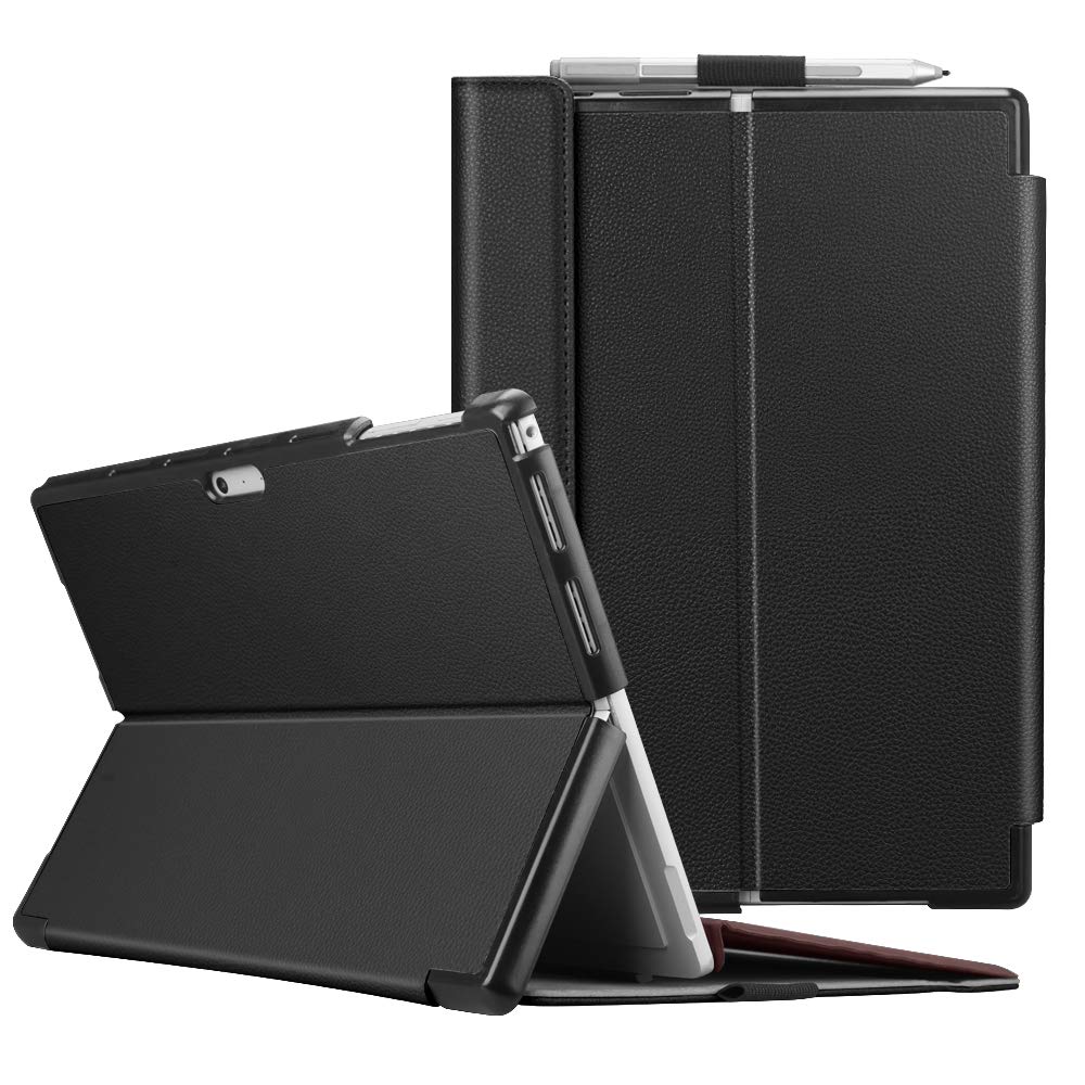Fintie Hülle für Microsoft Surface Pro 7/7 Plus / 6/5, Business Schutzhülle mit Harter Schale, anpas