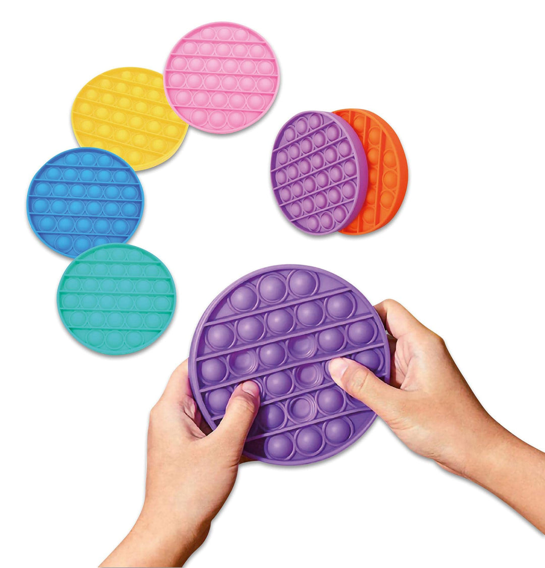 Betzold - Motorikscheiben Push Pop Bubble 6er-Set - Fingerspiele Fidget Toys Nocolor, Nocolor