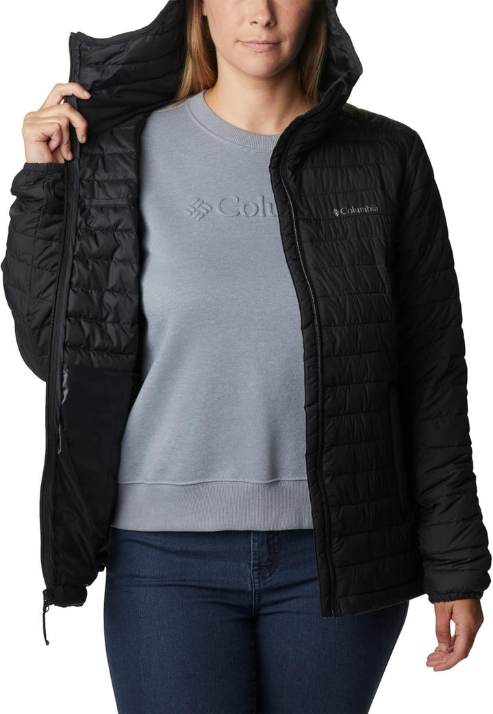 Columbia Silver Falls Hooded Jacket, Steppjacke mit Kapuze für Herren, Schwarz