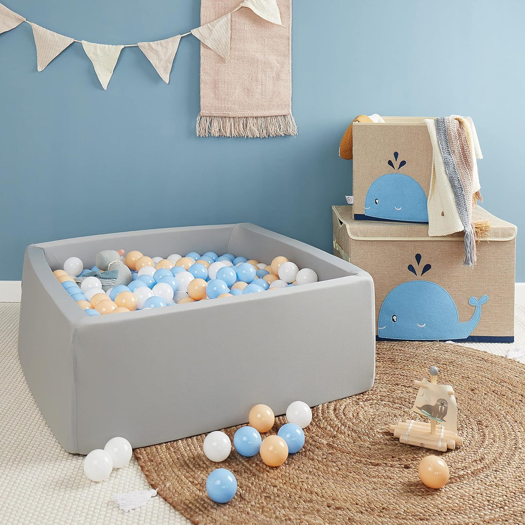 Bieco Bälle für Bällebad Beach | 100 Stück | Bunte Bälle | Bällebad Kinder | Bällebad Baby | Bälleba