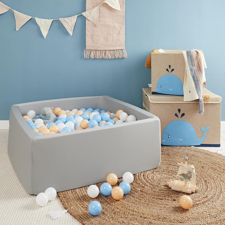 Bieco Bälle für Bällebad Beach | 100 Stück | Bunte Bälle | Bällebad Kinder | Bällebad Baby | Bälleba