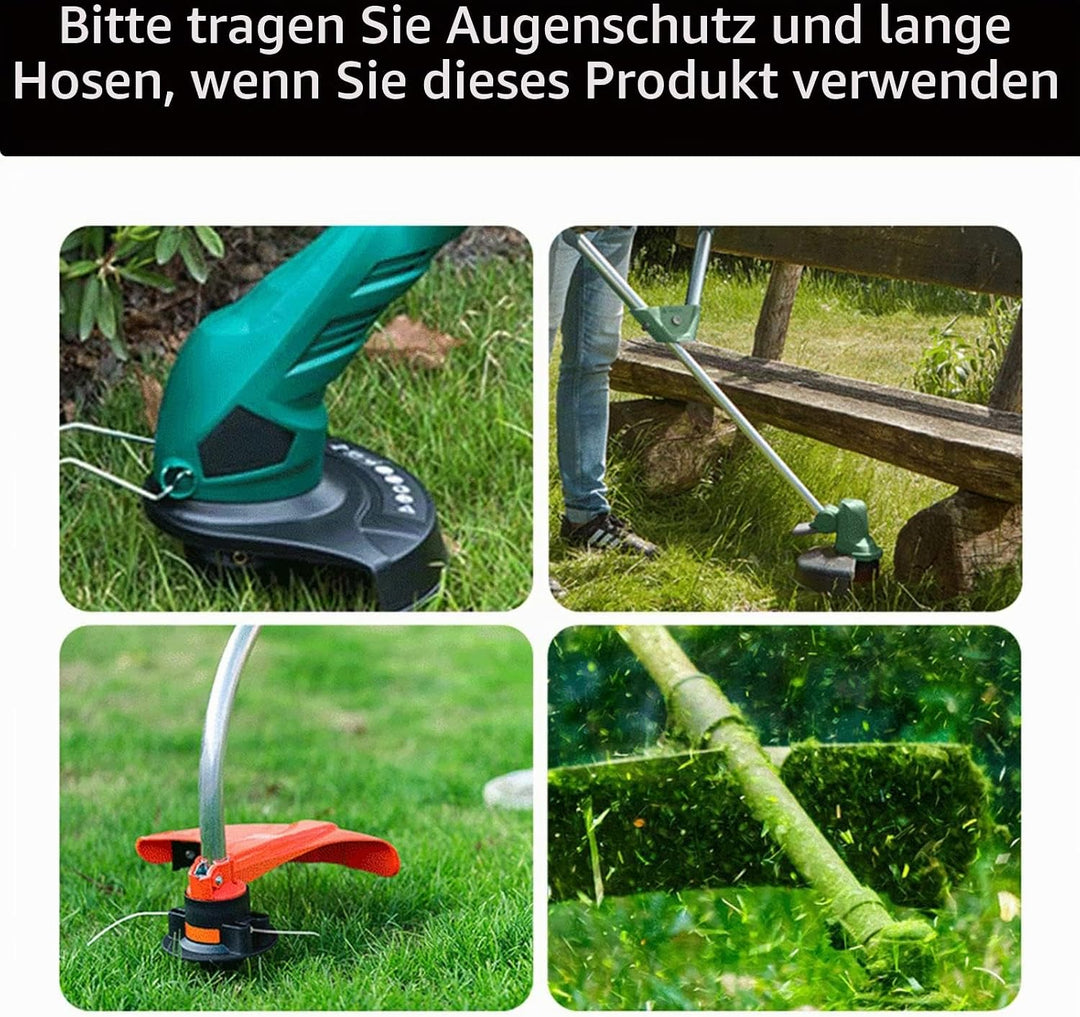 10 Stück Bosch Ersatzspule Set für Rasentrimmer, 0,165 cm x 4.9 m, kompatibel mit Akku-Rasentrimmer