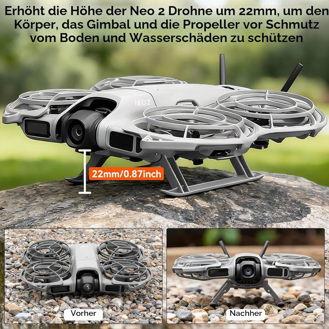 Neo 2 Propeller Blätter– mit Kollisionsschutz Propellerschutz faltbarem Landegestell Gimbal Objektiv