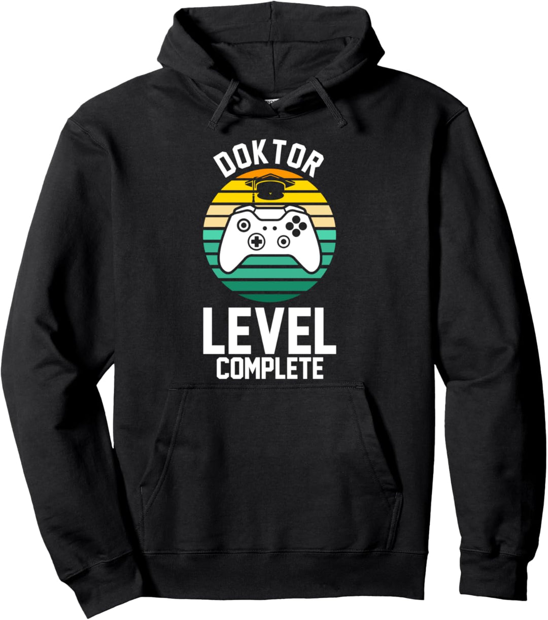 Doktor Level Complete Doktorand Promotion Uni Pullover Hoodie