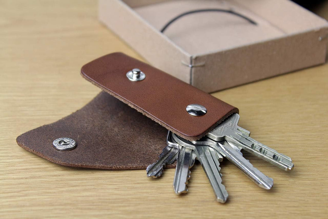 Pack & Smooch Key Organizer Schlüsseletui Schlüsselorganizer Leder Kingsley S für bis zu 5 Schlüssel