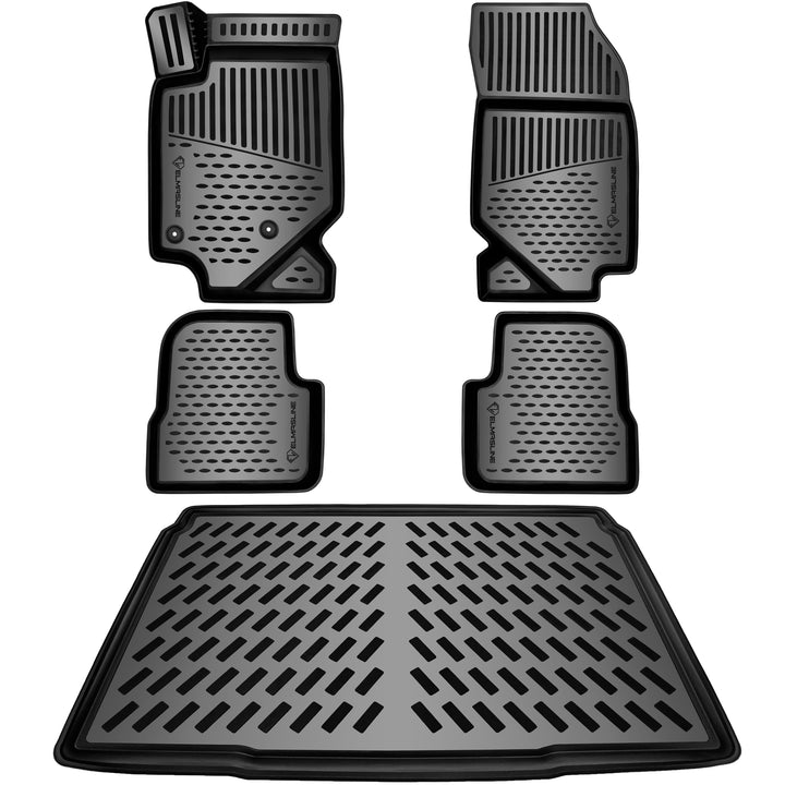 ELMASLINE 3D Gummimatten &amp; Kofferraumwanne Set für OPEL Mokka B (ab 2021) (unterer Ladeboden) PASST