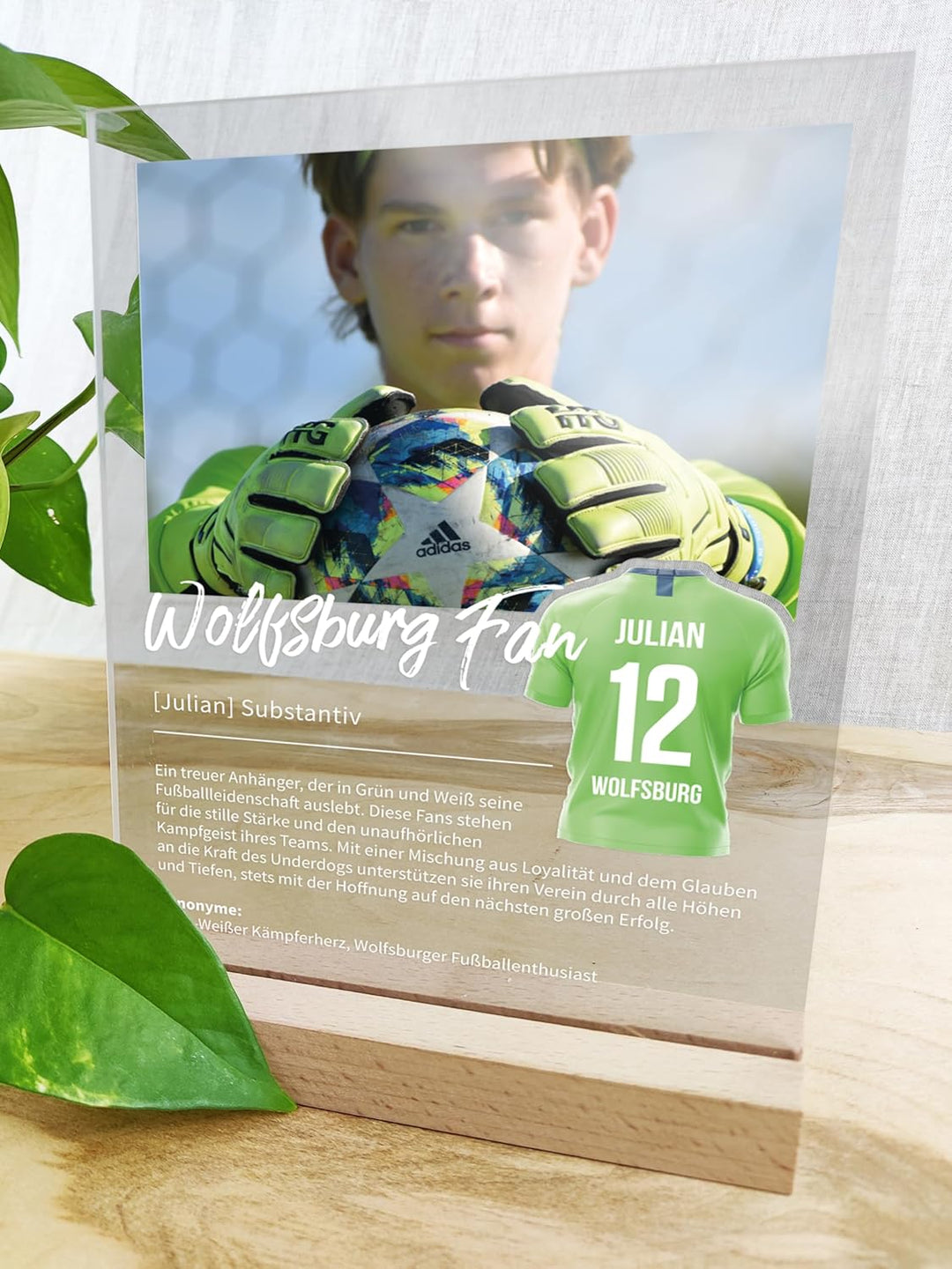 Wolfsburg Personalisiertes Acryl Geschenk - Definition: Wolfsburg Fan - Fanartikel und Fangeschenk f