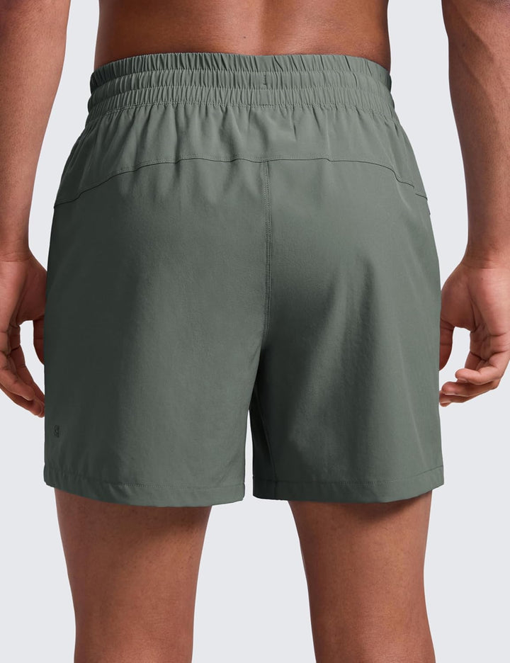 CRZ Yoga Linerless Trainingsshorts für Herren, 17,8 cm, schnelltrocknend, für Laufen, Sport, Fitness