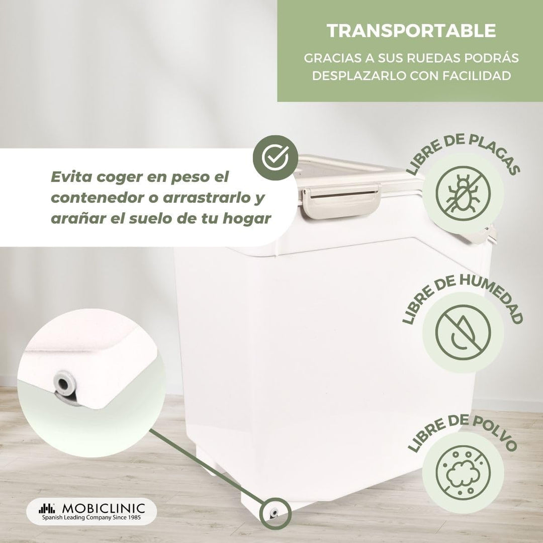 Mobiclinic® Pets, Futterbehälter, für Haustiere, FeedPet, Fassungsvermögen 8kg, hermetischer Verschl