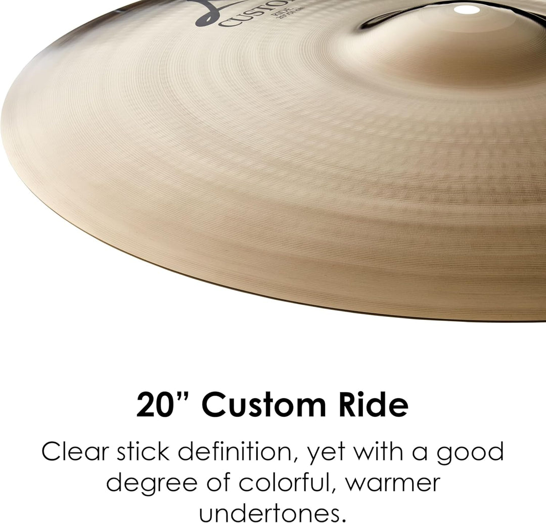 Zildjian A Custom Series - 20" Ride Cymbal - Brilliant finish 20 Zoll Ride, 20 Zoll Ride