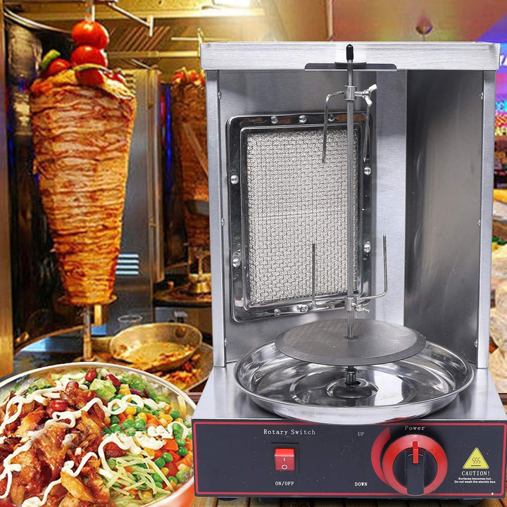 2000W Multigrill Dönergrill, Kebab Grill 32-572°f Gas Dönergrill Rotissiere Mit öltropfschale 360° D