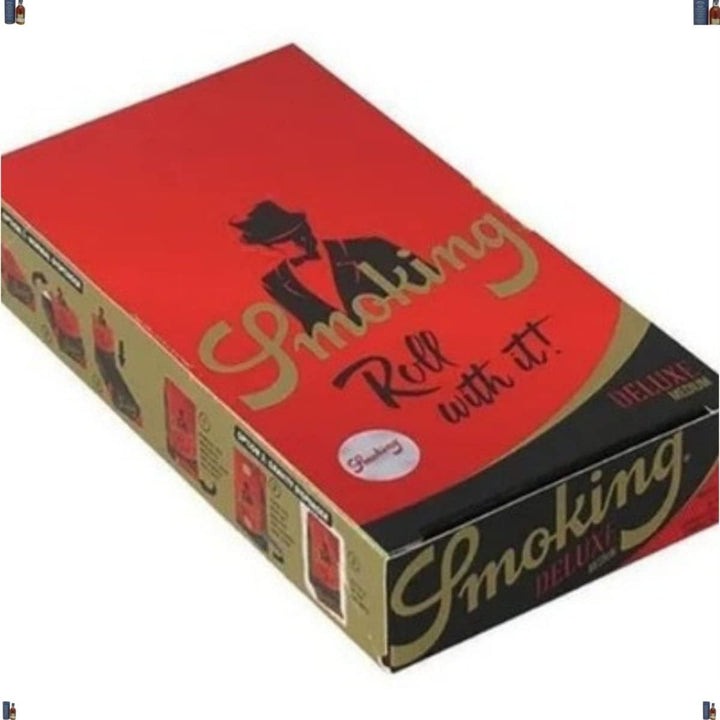 Smoking Deluxe 1 1/4 Medium Size Zigarettenpapier schwarz (250 X heftchen/Booklet)