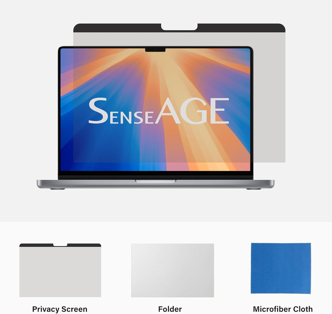 SenseAGE Magnetischer Blickschutzfilter für MacBook Air 13,3 Zoll (2018-2021), Anti-Spy & Anti-Blaul