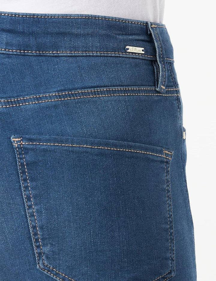 s.Oliver BLACK LABEL Damen 150.10.202.26.180.2110504 Pants 34W / 30L Premium Blue, 34W / 30L Premium