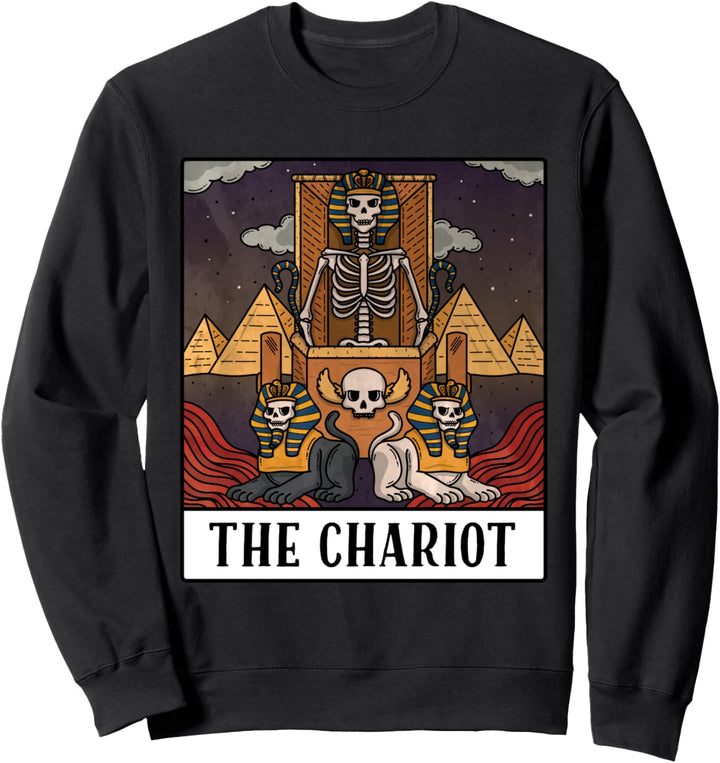 Egyptian The Chariot Occult Tarot Card Sweater Men Women Sweatshirt