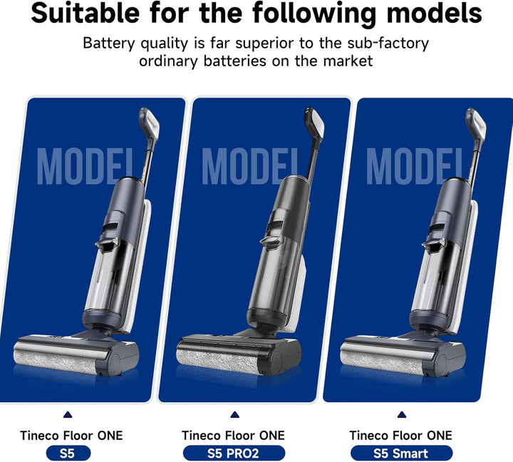 CITYORK 21.6 V 4000mAh Ersatz Akku kompatibel mit Tineco Floor ONE S5/S5 PRO 2/Floor ONE S5 Smart/S5