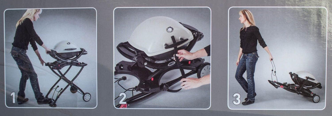 Weber 6557 Q Portable Cart for Q1000 & 2000 Series Grills - Quantity 1
