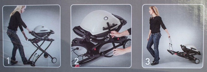 Weber 6557 Q Portable Cart for Q1000 & 2000 Series Grills - Quantity 1