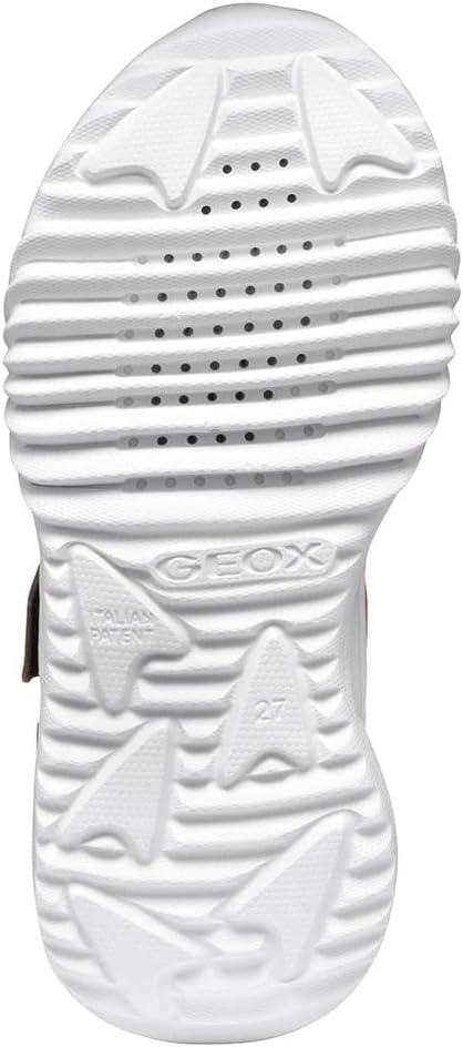 Geox Jungen J Assister Boy Sneaker 24 EU Black Yellow, 24 EU Black Yellow