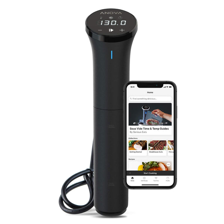 Anova Präzisionskocher Nano AN400-EU00, Precision Cooker, Sous Vide, WiFi, inkl. Typ-C-Stecker für E