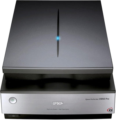 EPSON B11B224401 Perfection V850 Pro Scanner (Vorlagen, Dias und Filmnegative scannen) schwarz/silbe