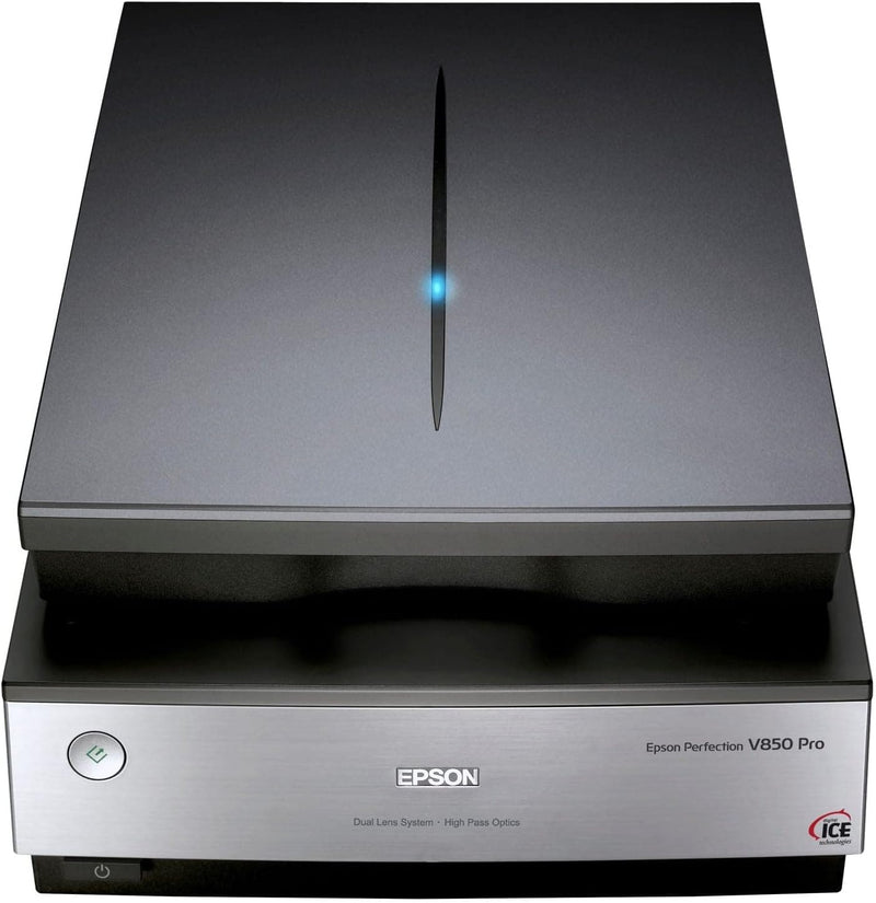 EPSON B11B224401 Perfection V850 Pro Scanner (Vorlagen, Dias und Filmnegative scannen) schwarz/silbe